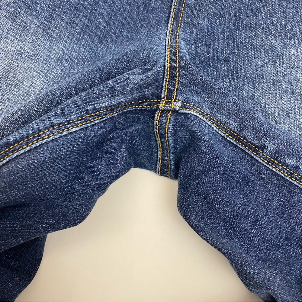 SPANX Distressed Ankle High Rise Skinny Jeans: Medium Wash - Picture 12 of 14